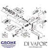 Grohe Eurosmart Cosmopolitan E Electric Infra-Red Wall Basin Mixer Spares